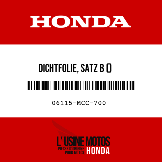 image de 06115-MCC-700 DICHTFOLIE, SATZ B ()