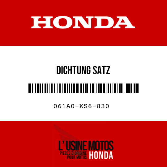image de 061A0-KS6-830 DICHTUNG SATZ