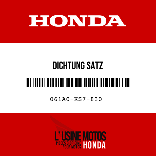 image de 061A0-KS7-830 DICHTUNG SATZ