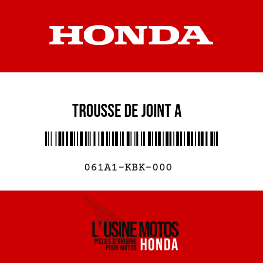 image de 061A1-KBK-000 TROUSSE DE JOINT A