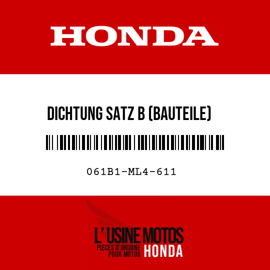 image de 061B1-ML4-611 DICHTUNG SATZ B (BAUTEILE)