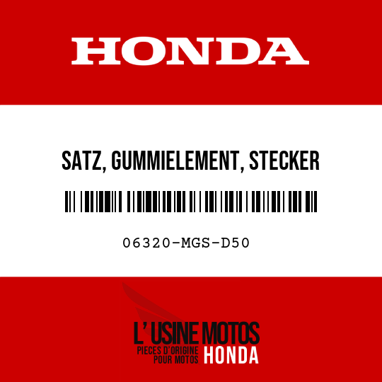 image de 06320-MGS-D50 SATZ, GUMMIELEMENT, STECKER