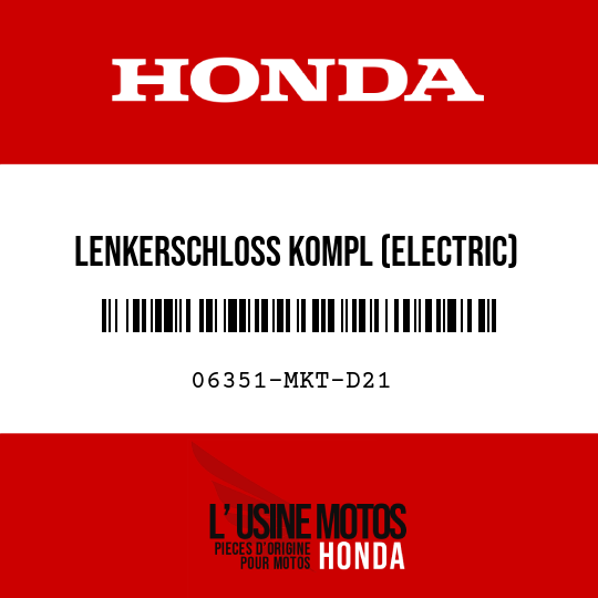 image de 06351-MKT-D21 LENKERSCHLOSS KOMPL (ELECTRIC)