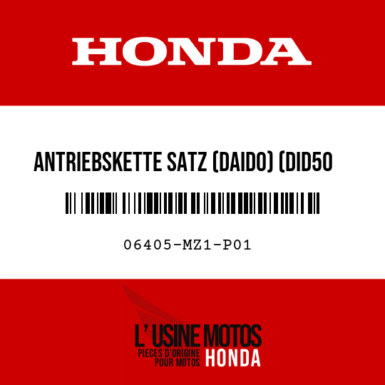 image de 06405-MZ1-P01 ANTRIEBSKETTE SATZ (DAIDO) (DID50 112-120L) (STANDARDVERB 114L)