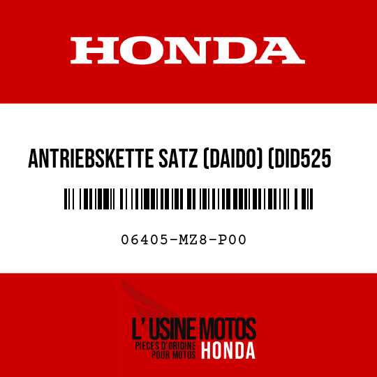 image de 06405-MZ8-P00 ANTRIEBSKETTE SATZ (DAIDO) (DID525 112-120L)