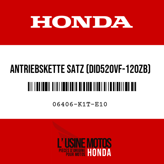 image de 06406-K1T-E10 ANTRIEBSKETTE SATZ (DID520VF-120ZB) (14/40T)