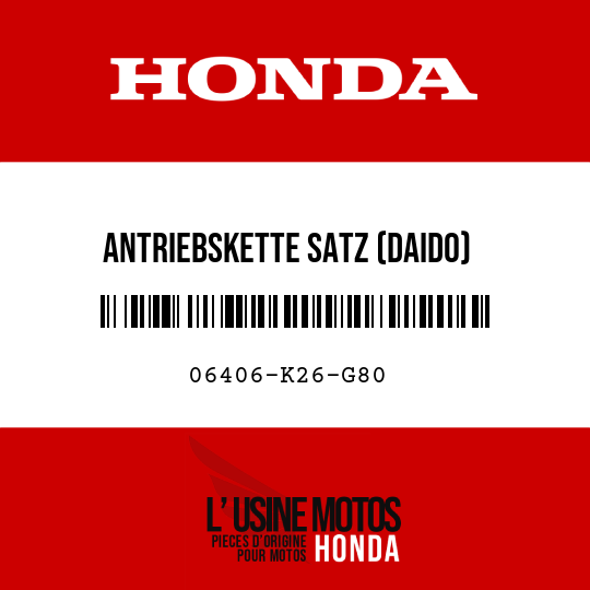 image de 06406-K26-G80 ANTRIEBSKETTE SATZ (DAIDO) (420-15&38T) (108L)