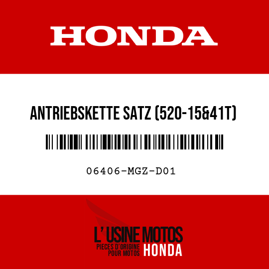 image de 06406-MGZ-D01 ANTRIEBSKETTE SATZ (520-15&41T)