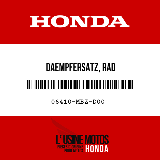 image de 06410-MBZ-D00 DAEMPFERSATZ, RAD