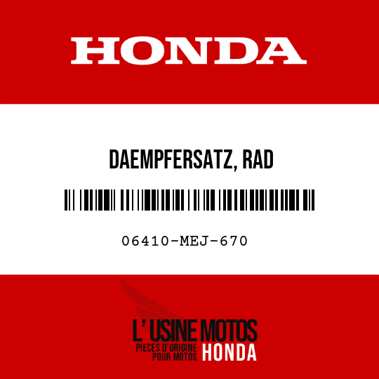 image de 06410-MEJ-670 DAEMPFERSATZ, RAD