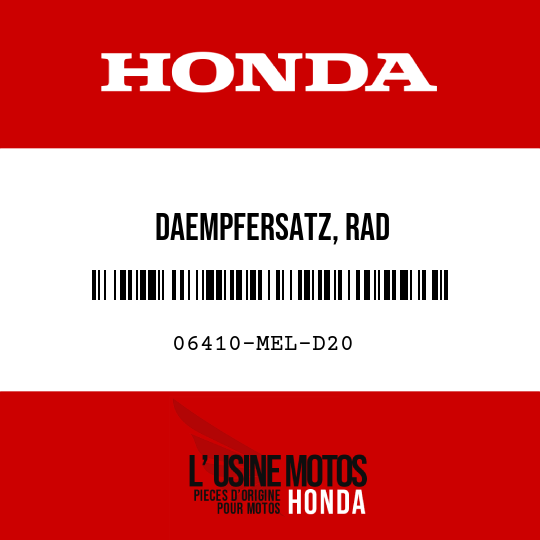 image de 06410-MEL-D20 DAEMPFERSATZ, RAD