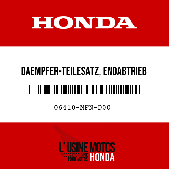 image de 06410-MFN-D00 DAEMPFER-TEILESATZ, ENDABTRIEB
