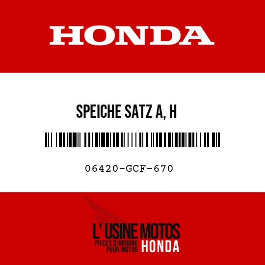 image de 06420-GCF-670 SPEICHE SATZ A, H