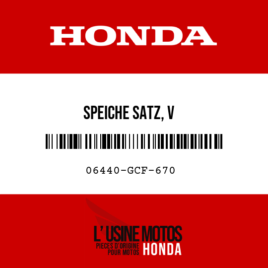 image de 06440-GCF-670 SPEICHE SATZ, V