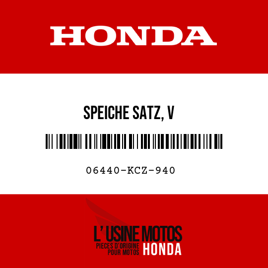 image de 06440-KCZ-940 SPEICHE SATZ, V