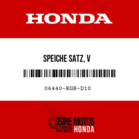 image de 06440-KGB-D10 SPEICHE SATZ, V