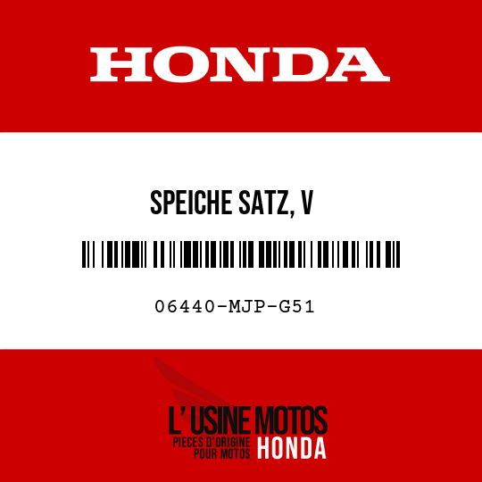 image de 06440-MJP-G51 SPEICHE SATZ, V