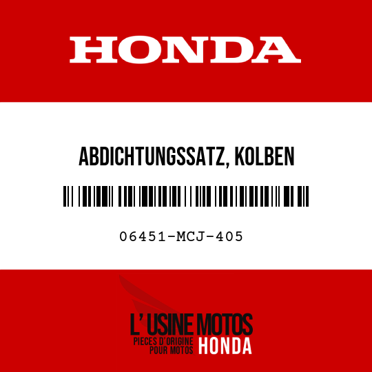 image de 06451-MCJ-405 ABDICHTUNGSSATZ, KOLBEN