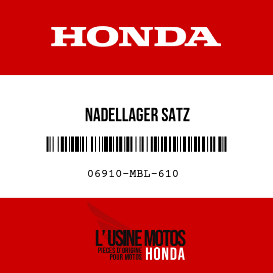 image de 06910-MBL-610 NADELLAGER SATZ