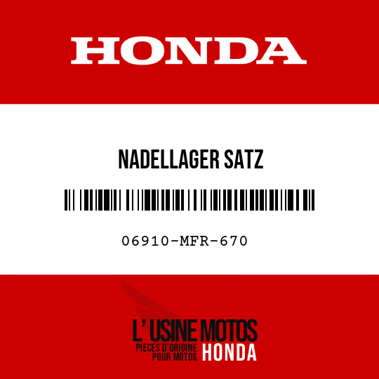 image de 06910-MFR-670 NADELLAGER SATZ