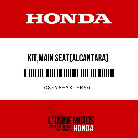 image de 08F76-MKJ-E50 KIT,MAIN SEAT(ALCANTARA)