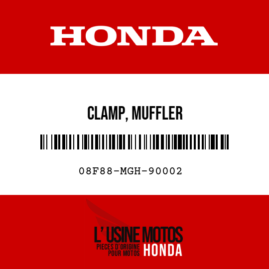 image de 08F88-MGH-90002 CLAMP, MUFFLER
