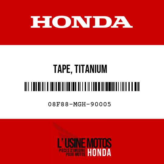 image de 08F88-MGH-90005 TAPE, TITANIUM