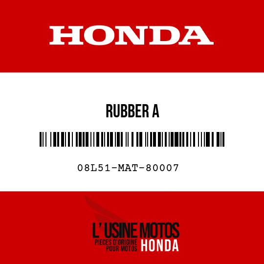 image de 08L51-MAT-80007 RUBBER A