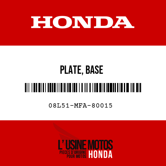 image de 08L51-MFA-80015 PLATE, BASE