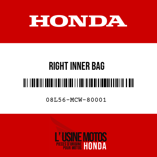 image de 08L56-MCW-80001 RIGHT INNER BAG