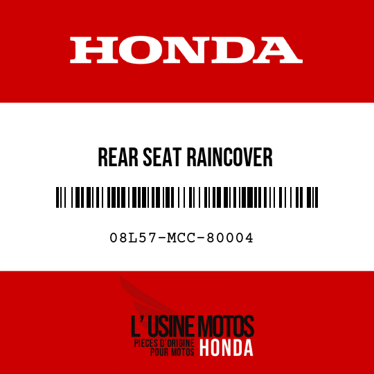 image de 08L57-MCC-80004 REAR SEAT RAINCOVER