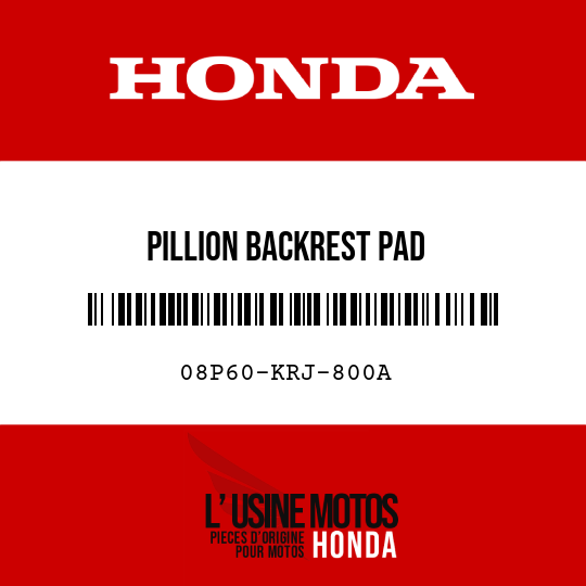image de 08P60-KRJ-800A PILLION BACKREST PAD