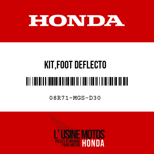 image de 08R71-MGS-D30 KIT,FOOT DEFLECTO