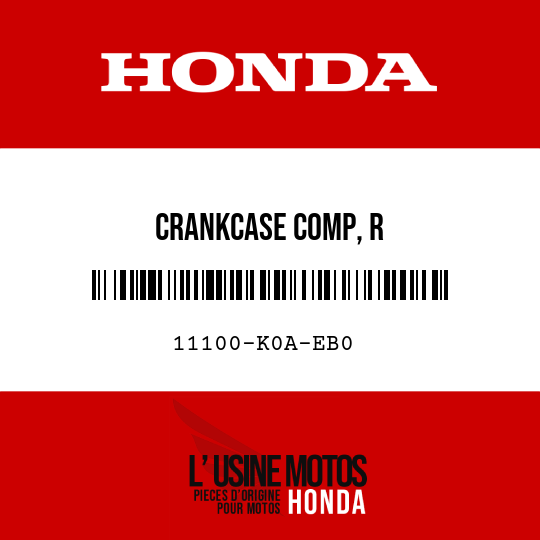 image de 11100-K0A-EB0 CRANKCASE COMP, R