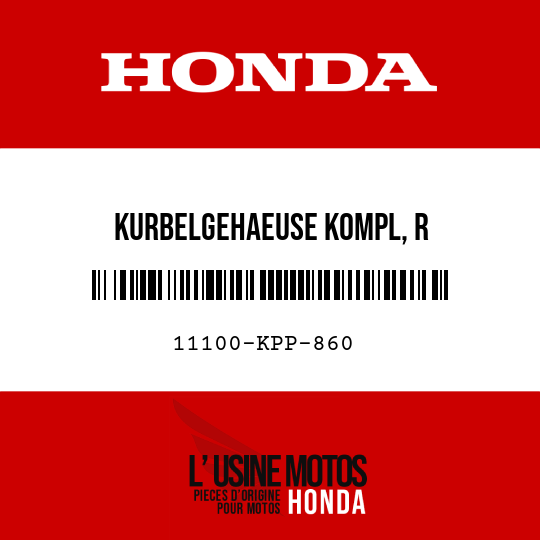 image de 11100-KPP-860 KURBELGEHAEUSE KOMPL, R