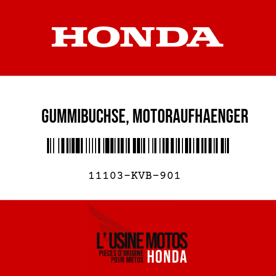 image de 11103-KVB-901 GUMMIBUCHSE, MOTORAUFHAENGER (HOKUSHIN)
