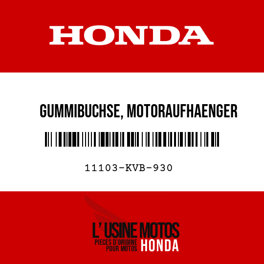 image de 11103-KVB-930 GUMMIBUCHSE, MOTORAUFHAENGER
