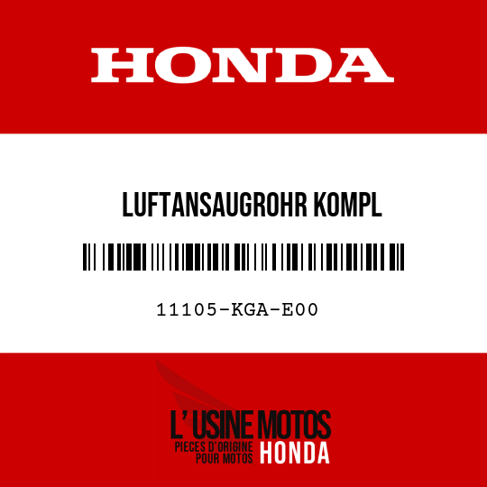image de 11105-KGA-E00 LUFTANSAUGROHR KOMPL