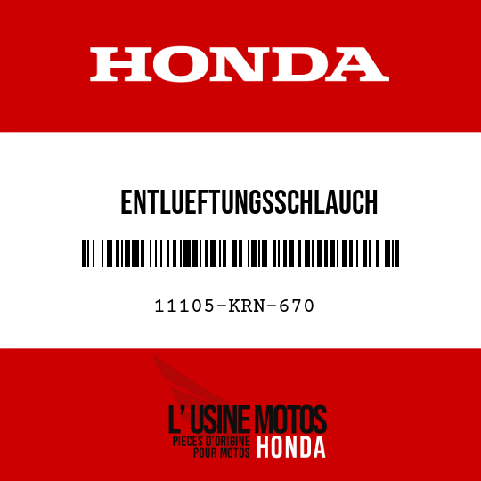 image de 11105-KRN-670 ENTLUEFTUNGSSCHLAUCH