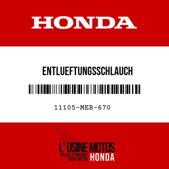 image de 11105-MEB-670 ENTLUEFTUNGSSCHLAUCH