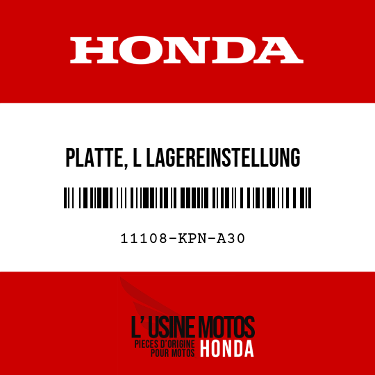 image de 11108-KPN-A30 PLATTE, L LAGEREINSTELLUNG