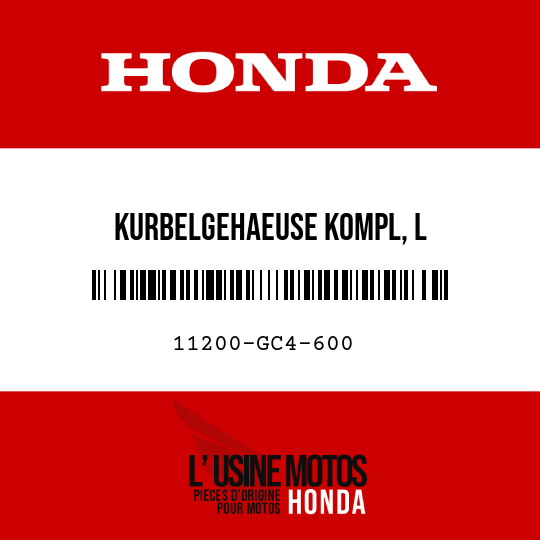 image de 11200-GC4-600 KURBELGEHAEUSE KOMPL, L