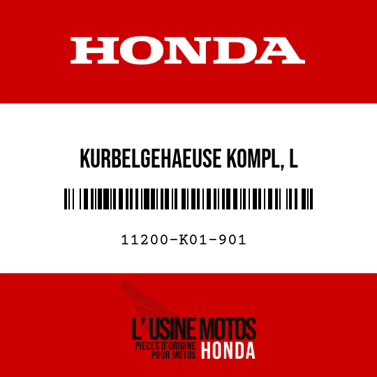 image de 11200-K01-901 KURBELGEHAEUSE KOMPL, L