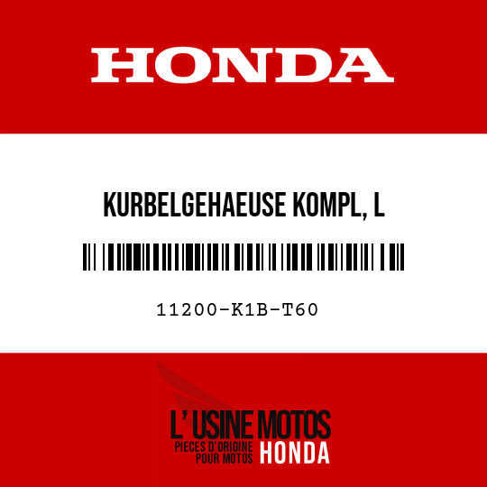 image de 11200-K1B-T60 KURBELGEHAEUSE KOMPL, L