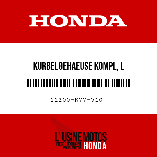 image de 11200-K77-V10 KURBELGEHAEUSE KOMPL, L