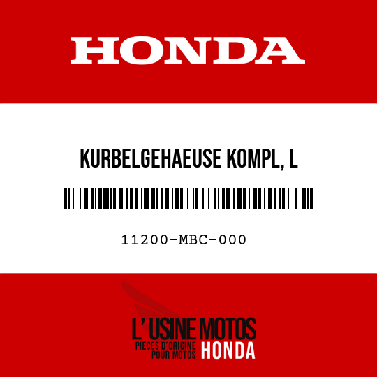 image de 11200-MBC-000 KURBELGEHAEUSE KOMPL, L