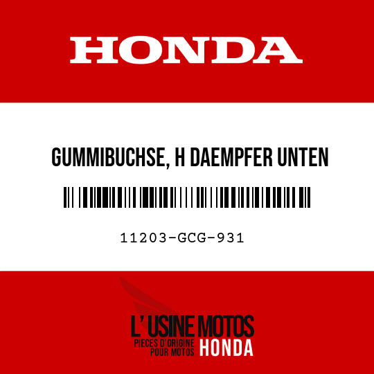 image de 11203-GCG-931 GUMMIBUCHSE, H DAEMPFER UNTEN