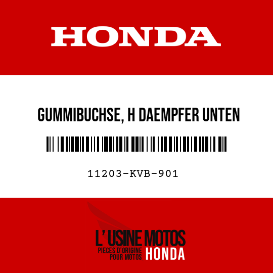 image de 11203-KVB-901 GUMMIBUCHSE, H DAEMPFER UNTEN (HOKUSHIN)