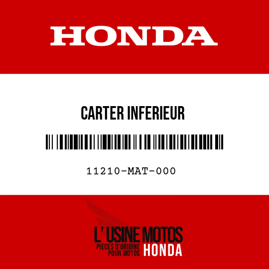 image de 11210-MAT-000 CARTER INFERIEUR