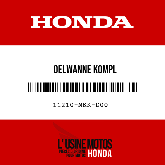 image de 11210-MKK-D00 OELWANNE KOMPL